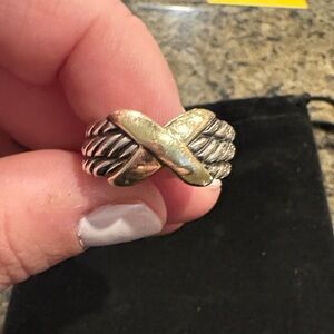 David Yurman 3 Row X Ring